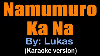 NAMUMURO KA NA Lukas karaoke version [upl. by Pierpont640]