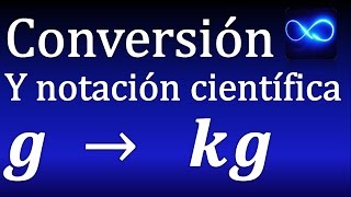 Convertir y expresar como notación científica gramos a kilogramos Ejemplo 2 [upl. by Cristabel]