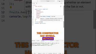 Mastering the JavaScript Set Constructor A Beginners Guide webdeveloper code [upl. by Gnal]