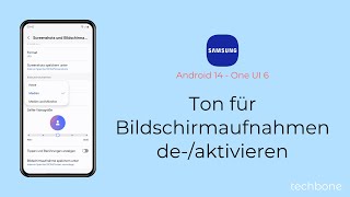 Ton für Bildschirmaufnahmen aktivieren oder deaktivieren  Samsung Android 14  One UI 6 [upl. by Gonyea]