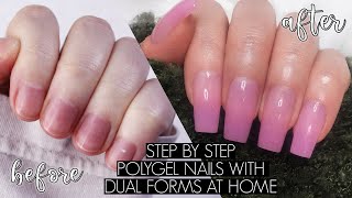 DIY POLYGEL NAILS AT HOME  The Beauty Vault [upl. by Atolrac]