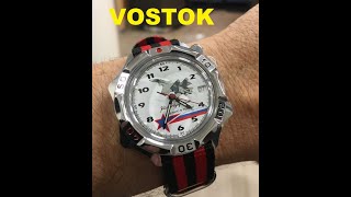 Mens mechanical watch Vostok Komandirskie  Fighter Aircraft MIG [upl. by Warner913]