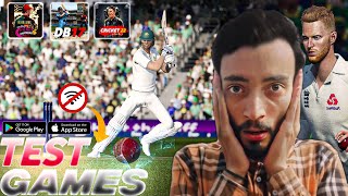 Top 5 Best Cricket Games For Android  4K Graphics Test Cricket Games [upl. by Gray]