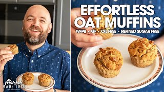 Quick and Easy Carrot Cake “Blender” Muffins Vegan WFPB GF OilFree Refined Sugar Free [upl. by Tilagram893]