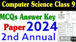 Computer 2nd Annual 9th MCQs Answer Key Fbise Exams9th Computer MCQs Solution Computer Mcqs Key Cla [upl. by Kenaz]