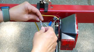 How to Wire a Utility Trailer  Brake Lights [upl. by Essex]