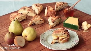 Irish Cheddar and Pear Scone Recipe  From the Test Kitchen [upl. by Lonergan]