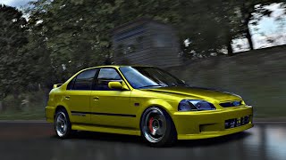 Honda Civic Ferio 2000  Driving Through Classic Streets in Assetto Corsa [upl. by Nameerf]