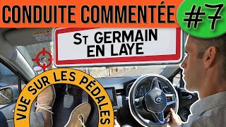 CONDUITE COMMENTÉE 7  Saint Germain en Laye  Permis 2021 [upl. by Naehs]