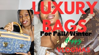 Vlogmas  Top Designer Winter Bags [upl. by Tnerual]