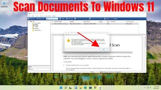 How To Scan Documents To Computer  Windows 11 [upl. by Evonne]