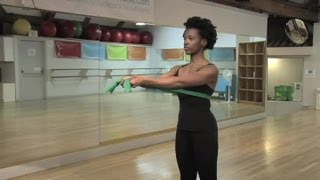 Breast Lifting Exercises With a Resistance Band  Womens Way to Fitness [upl. by Dincolo]