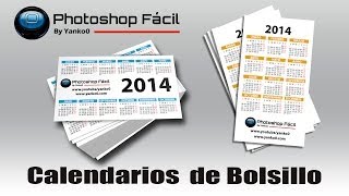 Calendarios de Bolsillo Templates Photoshop Fácil Yanko0 [upl. by Neva]