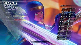 SFV  Street Fighter 5 Menat Survival Hard mode Clear [upl. by Aerbua]