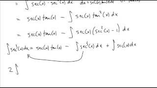 the integral of secant cubed [upl. by Redep]