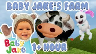 BabyJakeofficial  🐰🐮 Baby Jakes Farm 🐮🐰  1 HOUR SPECIAL  Yacki Yacki Yoggi [upl. by Ainegul231]