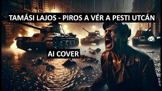 TAMÁSI LAJOS  PIROS A VÉR A PESTI UTCÁN HEAVY METAL AI COVER [upl. by Laris444]