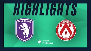 K Beerschot VA  KV Kortrijk hoogtepunten [upl. by Tana]