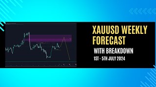 XAUUSD Weekly Forecast  Breakdown  1st  5th July 2024 [upl. by Addiego658]