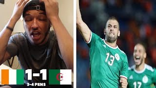 IVORY COAST VS ALGERIA REACTION  lAlgérie WIN THE PENALTY SHOOTOUT AFCON 2019 [upl. by Corson]