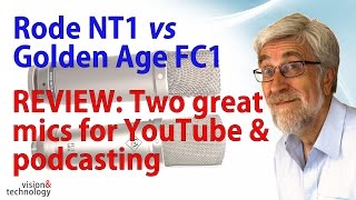 Rode NT1 vs Golden Age FC1 headto head Mic REVIEW [upl. by Edwards]