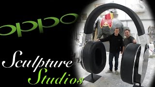 Giant Oppo Headphones by Sculpture Studios [upl. by Moonier]