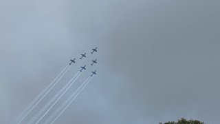 Supermarine Spitfire and roulettes at the Aussie gp 2023 [upl. by Oicnerolf642]