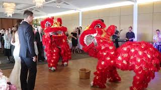 Wedding Jacinta amp Blake  Seargents Mess  Dec 2018  AUS Jing Yee Lion Dance [upl. by Julianna]