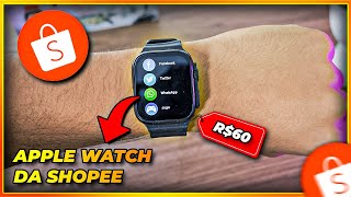 Smartwatch T800 Ultra é igual Apple Watch Ultra e custa só 60 reais na Shopee Vale a pena [upl. by Anirol]