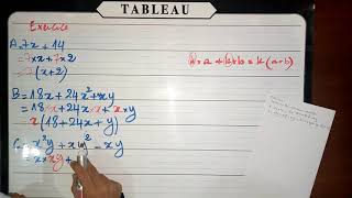 calcul littéral exercice corrigé de factorisation 2eme année collège biof تمرين التعميل [upl. by Aicirtak190]