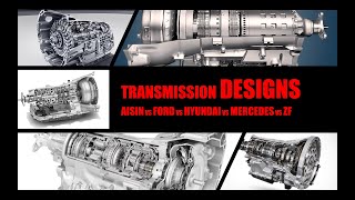 Comparing Modern RWD Automatic Transmissions in Design Aisin v FordGM v Hyundai v Mercedes v ZF [upl. by Nnalatsyrc192]