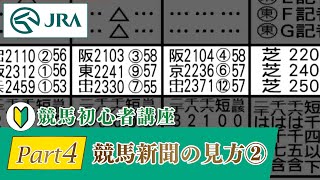 【競馬初心者講座】Part4 競馬新聞の見方 その②  JRA公式 [upl. by Akinimod]