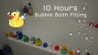 10 Hours Bathtub Filling  Bubble Bath with so many Ducks Relaxing Sounds for Sleep 😴 [upl. by Frodina]