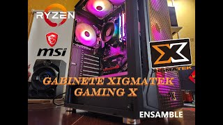 GABINETE GAMER XIGMATEK GAMING X ✔ ENSAMBLE 👌 RYZEN 5 5600G [upl. by Akeim270]