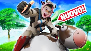 MIO NIPOTE VOLA CON LE NUOVE MUCCHE GONFIABILI SU FORTNITE [upl. by Cavil]