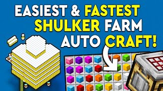 Minecraft BEST Shulker Farm 121 Tutorial  Crafter  1175 BoxH [upl. by Nna]