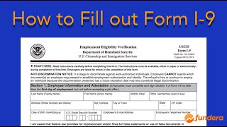 How to Fill out Form I9 Easy StepbyStep Instructions [upl. by Vihs]