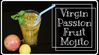 Virgin Passion Fruit Mojito Recipe  Alcohol free Mojito  Passionfruit Mocktail Recipe [upl. by Clyte698]