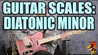 The Diatonic Scale Minor Beginner Guitar Lesson [upl. by Rachele]