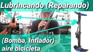 TRUCO lubricar inflador Bomba aire para bicicleta mtb bicicleta btt [upl. by Nimajneb]