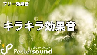 【フリー効果音】キラキラ効果音特集：ポケットサウンド [upl. by Aliwt639]