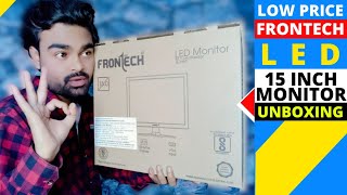 FULL HD MONITOR  Frontech 15 Inch Monitor Unboxing And Review  How to buy best monitor 2021 [upl. by Danuloff]