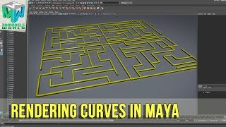 Maya Tutorial How To Render Curves In Maya and Arnold [upl. by Aihsemot]