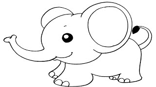 How to Draw an Adorable Elephant  Cute and Easy StepbyStep Tutorial [upl. by Akemahs]