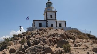 DRIVING TO AKROTIRI LIGHTHOUSE  SANTORINI  GREECE [upl. by Linker]