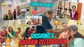 Ghishing’s Dashain Celebration  Family Dance  Tambola [upl. by Airdua]