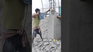 Concrete column demolition11 kg breaker machine [upl. by Ainav]