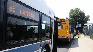 NYCT Bus 2011  2015  2019  2022 New Flyer XD40 Action on the B6  Limited at McDonald Avenue [upl. by Ahsemad32]