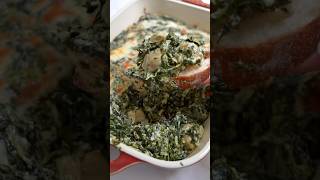 Baked Spinach Artichoke Dip 🥬 shorts [upl. by Akienahs87]