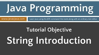 Learn Java Programming  String Introduction [upl. by Allekim]